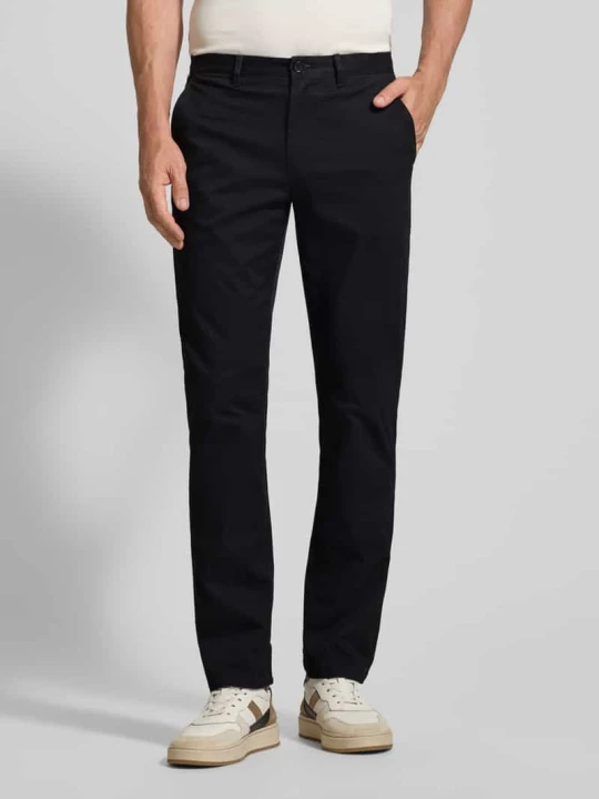 Zdjęcie produktu Chinosy o kroju regular fit z mieszanki bawełny model ‘DENTON’ Tommy Hilfiger Czarny