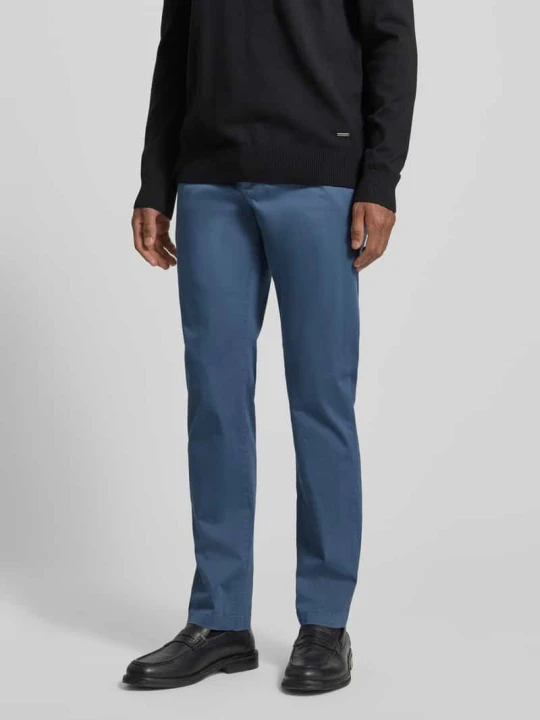 Zdjęcie produktu Chinosy o kroju regular fit z mieszanki bawełny model ‘DENTON’ Tommy Hilfiger Petrol