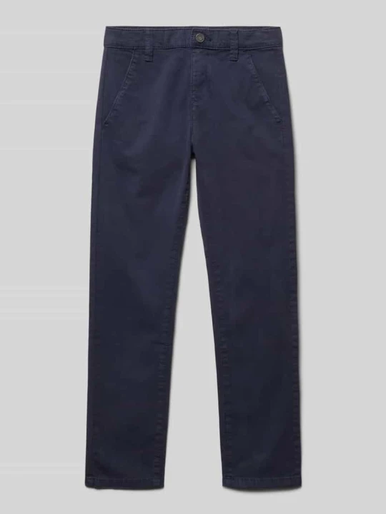 Zdjęcie produktu Chinosy o kroju regular fit z mieszanki bawełny model ‘PELLE’ s.Oliver Granatowy