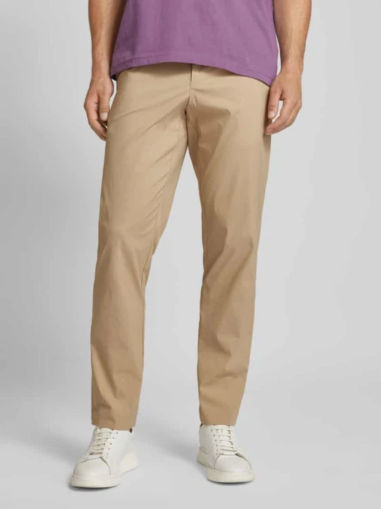 Zdjęcie produktu Chinosy o kroju regular tapered fit z tunelem model ‘LERO’ Selected Piaskowy