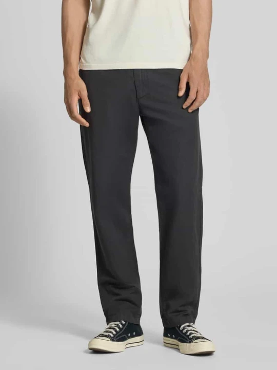 Zdjęcie produktu Chinosy o kroju relaxed fit z mieszanki bawełny i lnu model 'FILIP RELAXED' Marc O'Polo Grafitowy
