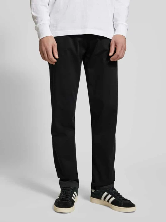 Zdjęcie produktu Chinosy o kroju relaxed fit ze szlufkami na pasek model ‘KANE’ Jack&Jones Czarny