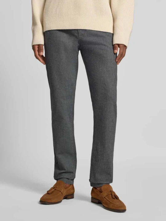 Zdjęcie produktu Chinosy o kroju shaped fit z mieszanki bawełny model ‘STIG’ Marc O'Polo Grafitowy