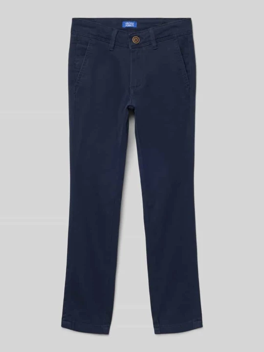 Zdjęcie produktu Chinosy o kroju slim fit model ‘Marco’ — ‘Better Cotton Initiative’ Jack&Jones Granatowy