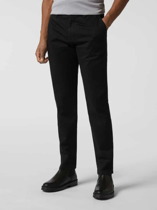 Zdjęcie produktu Chinosy o kroju slim fit z dodatkiem streczu Roy Robson Czarny