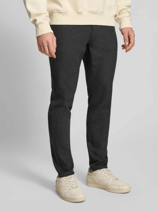 Zdjęcie produktu Chinosy o kroju slim fit z dodatkiem wiskozy model ‘MARK’ Only & Sons Ciemnoszary melanż
