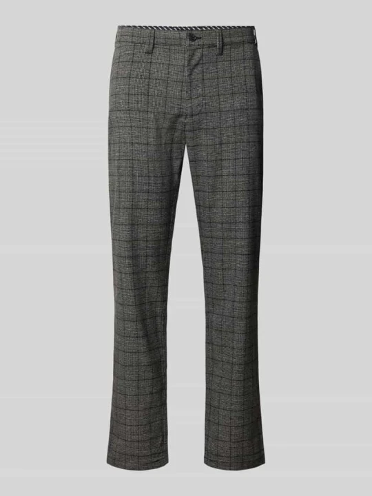 Zdjęcie produktu Chinosy o kroju slim fit z elastycznej mieszanki wiskozy z szlufkami na pasek Christian Berg Czarny