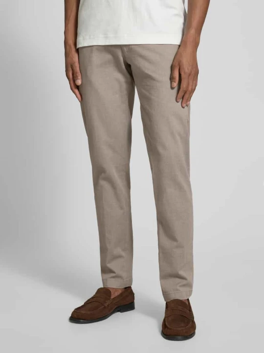 Zdjęcie produktu Spodnie materiałowe o kroju slim fit z dodatkiem streczu model ‘CiBrody’ CINQUE Beżowy