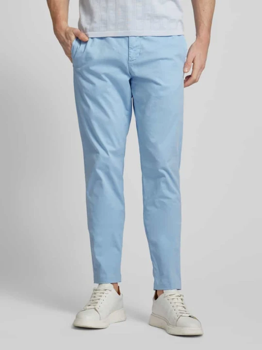 Zdjęcie produktu Chinosy o kroju slim fit z lamowanymi kieszeniami model 'CHELSEA' Tommy Hilfiger Jasnoniebieski