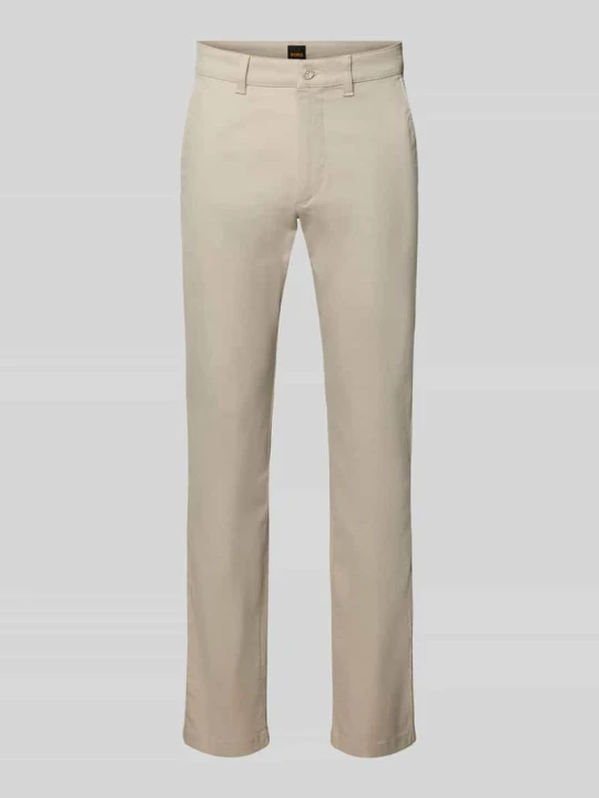 Zdjęcie produktu Chinosy o kroju slim fit z mieszanka bawełny model 'Chino Slim 2' Boss Beżowy
