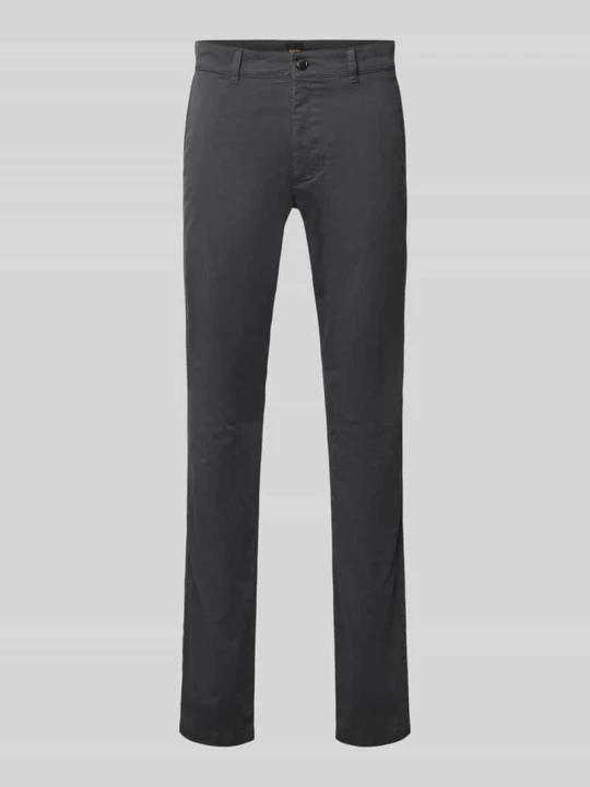 Zdjęcie produktu Chinosy o kroju slim fit z mieszanka bawełny model 'Chino Slim 2' Boss Granatowy