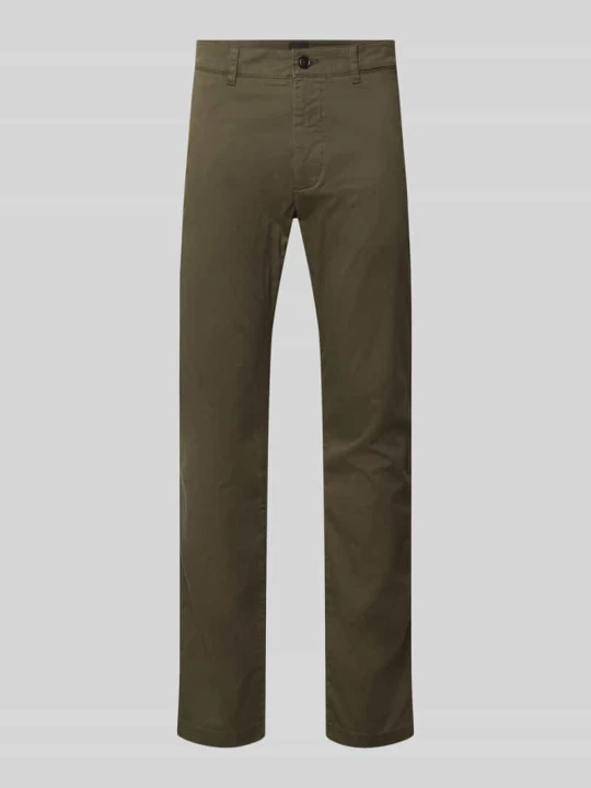 Zdjęcie produktu Chinosy z mieszanki bawełny model 'Chino Slim 2' Boss Oliwkowy