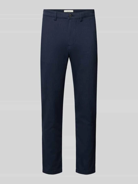 Zdjęcie produktu Chinosy o kroju slim fit z mieszanka bawełny Model 'MILES' Selected Granatowy