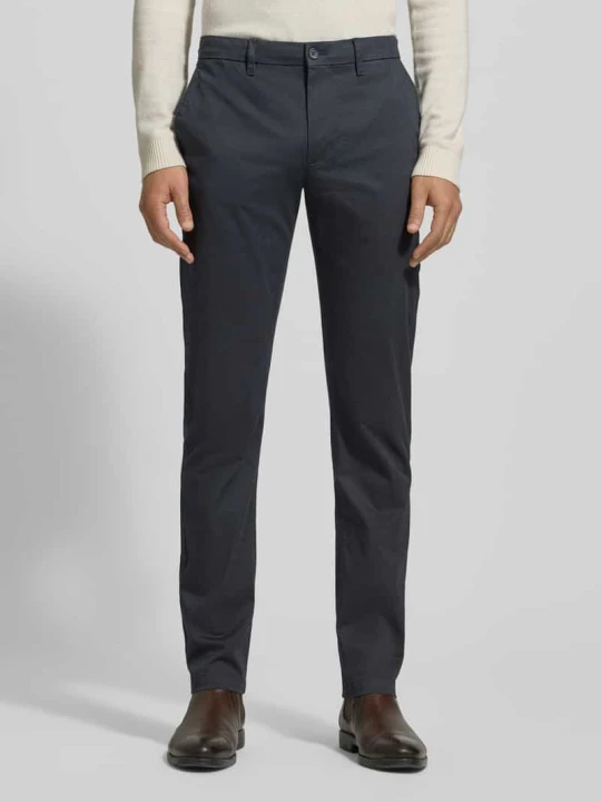 Zdjęcie produktu Chinosy o kroju slim fit z mieszanki bawełny model ‘BLEECKER’ Tommy Hilfiger Granatowy