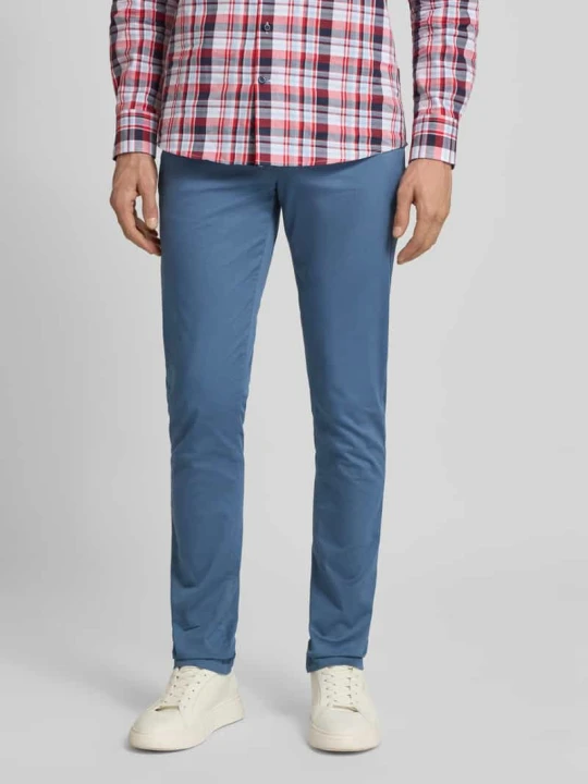 Zdjęcie produktu Chinosy o kroju slim fit z mieszanki bawełny model ‘BLEECKER’ Tommy Hilfiger Jeansowy niebieski
