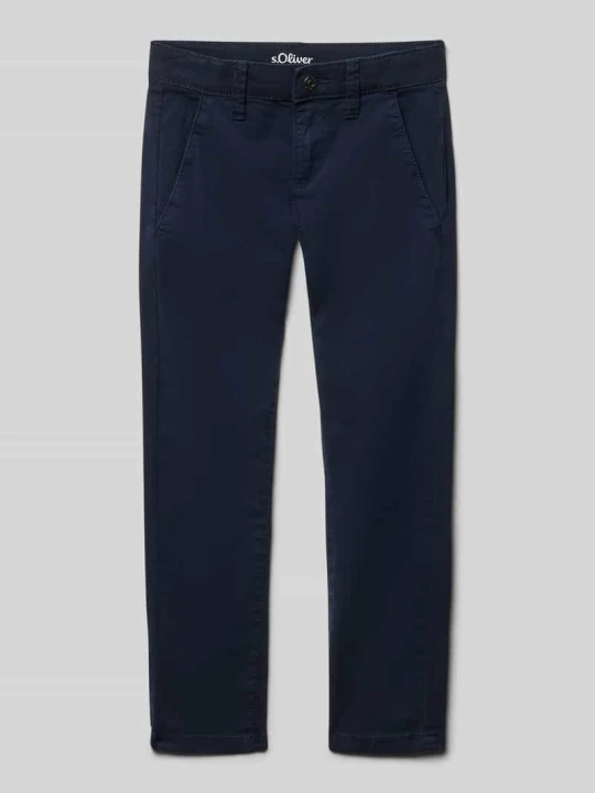 Zdjęcie produktu Chinosy o kroju slim fit z Mieszanka bawełny Model 'BRAD' s.Oliver Granatowy