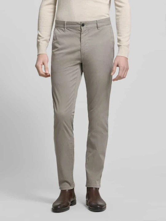 Zdjęcie produktu Chinos o kroju slim fit z mieszanki bawełny Boss Piaskowy