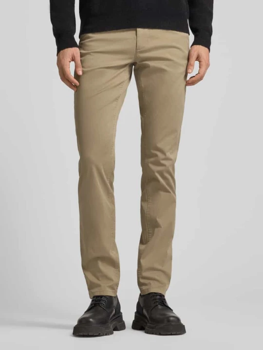 Zdjęcie produktu Chinos o kroju slim fit z mieszanki bawełny Boss Beżowy