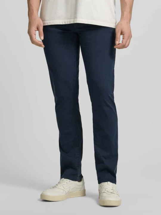Zdjęcie produktu Chinos o kroju slim fit z mieszanki bawełny Boss Granatowy