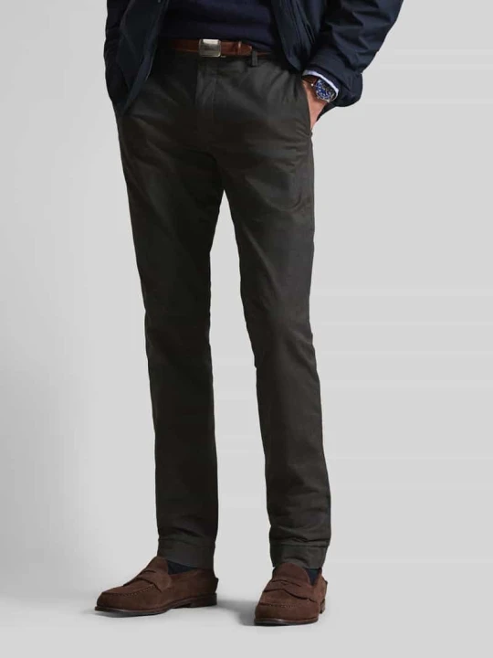 Zdjęcie produktu Chinosy o kroju slim fit z mieszanki bawełny Polo Ralph Lauren Ciemnoszary