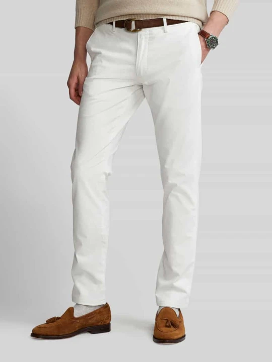 Zdjęcie produktu Chinosy o kroju slim fit z mieszanki bawełny Polo Ralph Lauren Piaskowy