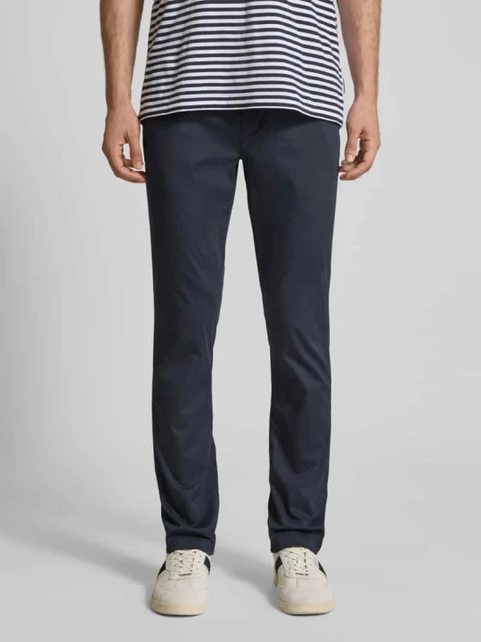 Zdjęcie produktu Chinosy o kroju slim fit z mieszanki bawełny Tommy Hilfiger Ciemnoniebieski
