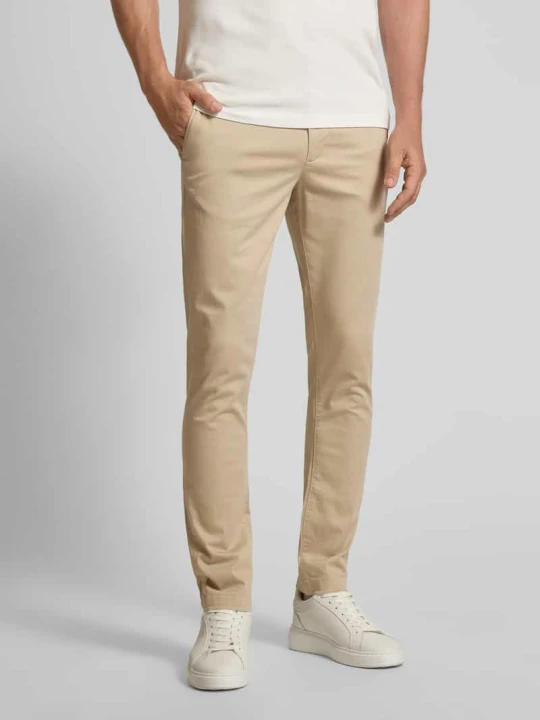 Zdjęcie produktu Chinosy o kroju slim fit z mieszanki bawełny Tommy Hilfiger Beżowy