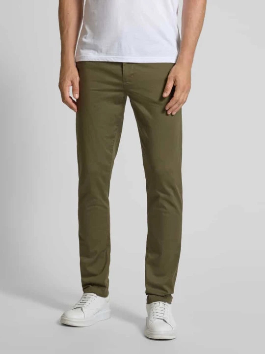 Zdjęcie produktu Chinosy o kroju slim fit z mieszanki bawełny Tommy Hilfiger Oliwkowy