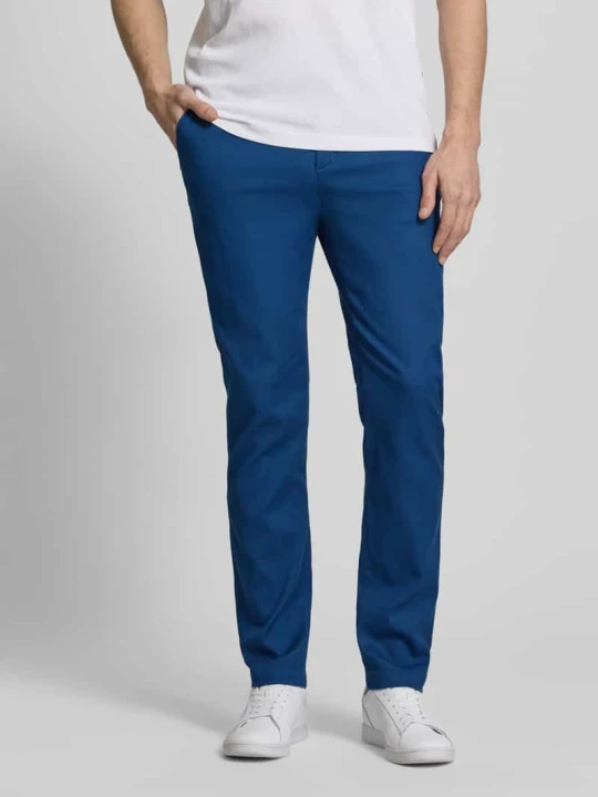 Zdjęcie produktu Chinos o kroju regular fit z mieszanki bawełny Tommy Hilfiger Niebieski