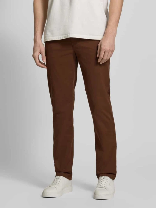 Zdjęcie produktu Chinosy o kroju regular fit z mieszanki bawełny model 'Denton' Tommy Hilfiger Średniobrązowy