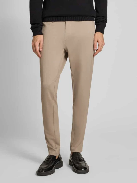 Zdjęcie produktu Chinosy o kroju slim fit z mieszanki wiskozy model ‘MARK’ Only & Sons Beżowy