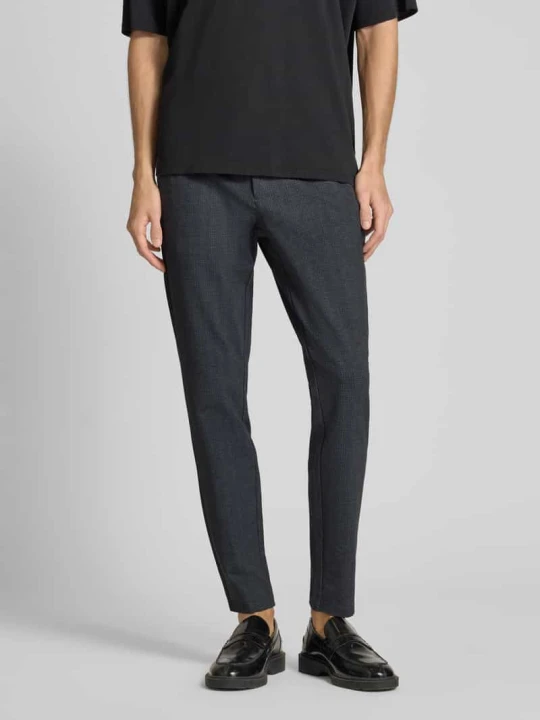Zdjęcie produktu Chinosy o kroju slim fit z mieszanki wiskozy model ‘MARK’ Only & Sons Ciemnoniebieski