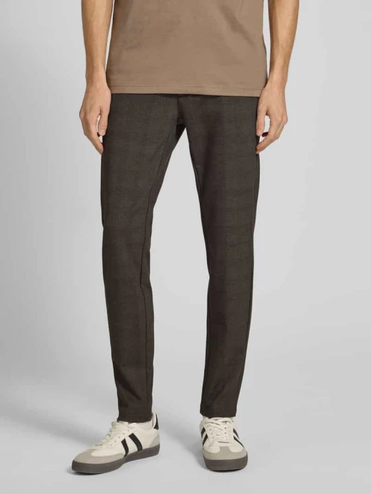 Zdjęcie produktu Chinosy o kroju slim fit z mieszanki wiskozy model ‘MARK’ Only & Sons Ciemnoszary