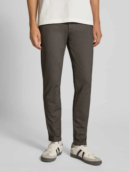 Zdjęcie produktu Chinosy o kroju slim fit z mieszanki wiskozy model ‘MARK’ Only & Sons Jasnobrązowy