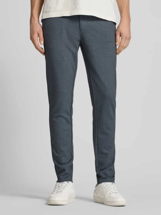 Zdjęcie produktu Chinosy o kroju slim fit z mieszanki wiskozy model „MARK” Only & Sons Ciemnoniebieski