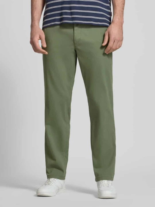 Zdjęcie produktu Chinosy o kroju straight fit z kieszeniami z tyłu Model 'Stollie' Jack&Jones Oliwkowy