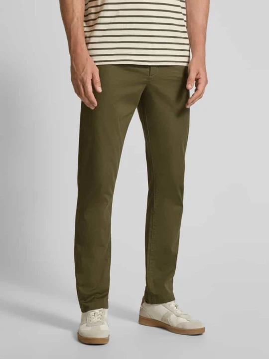 Zdjęcie produktu Chinos o kroju straight fit z mieszanki bawełny Tommy Hilfiger Oliwkowy