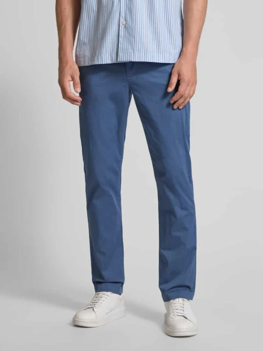 Zdjęcie produktu Chinos o kroju straight fit z mieszanki bawełny Tommy Hilfiger Niebieski