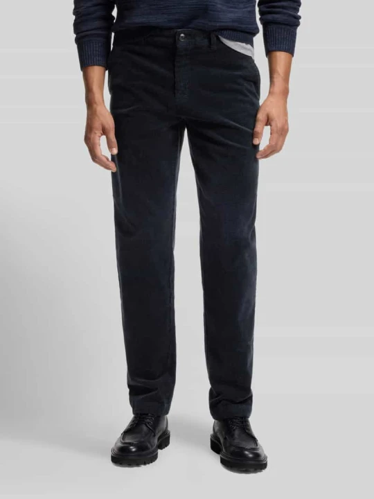 Zdjęcie produktu Chinosy o kroju tapered fit z mieszanki bawełny Boss Granatowy