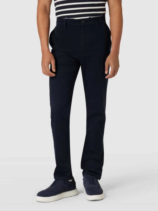 Zdjęcie produktu Chinosy o kroju tapered fit z wpuszczanymi kieszeniami w stylu francuskim Boss Granatowy