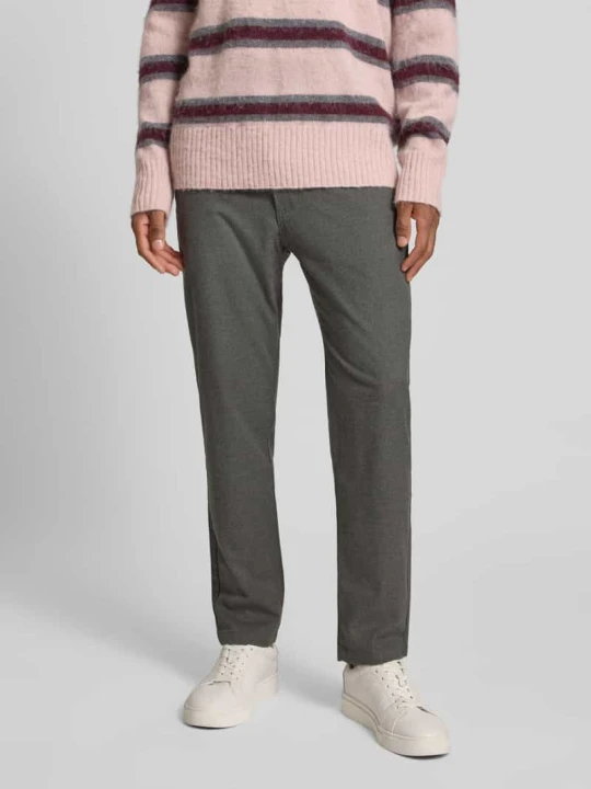 Zdjęcie produktu Chinosy o kroju tapered z dodatkiem wiskozy model ‘CHINO-TAPERED’ Boss Antracytowy