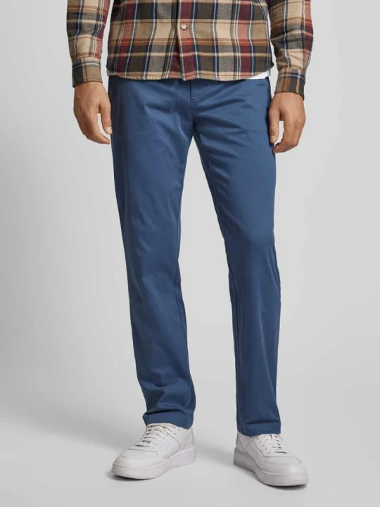 Zdjęcie produktu Chinosy o kroju regular fit z kieszeniami z tyłu model 'DENTON' Tommy Hilfiger Niebieski