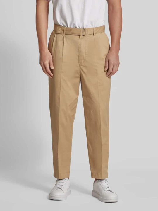 Zdjęcie produktu Chinosy z materiałowym paskiem Michael Kors Khaki