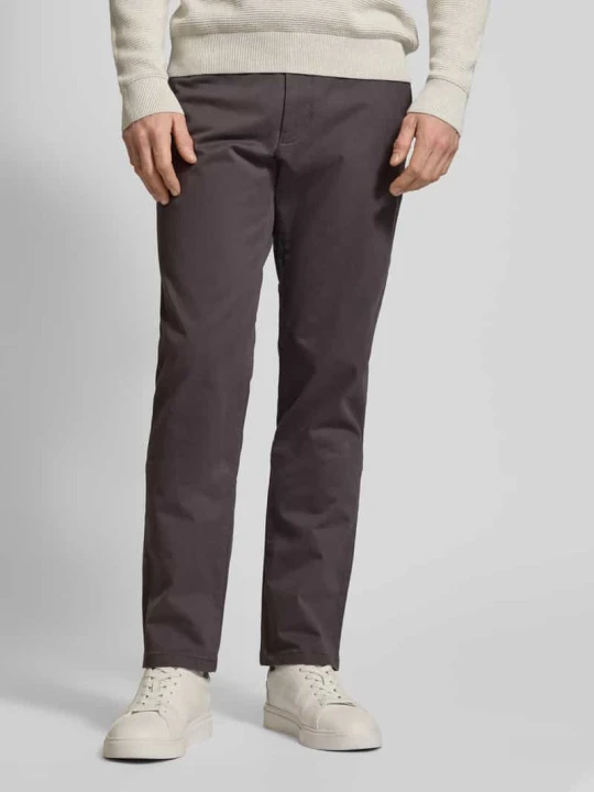 Zdjęcie produktu Chinos w kroju regular fit z francuskimi kieszeniami wpuszczanymi Christian Berg Antracytowy