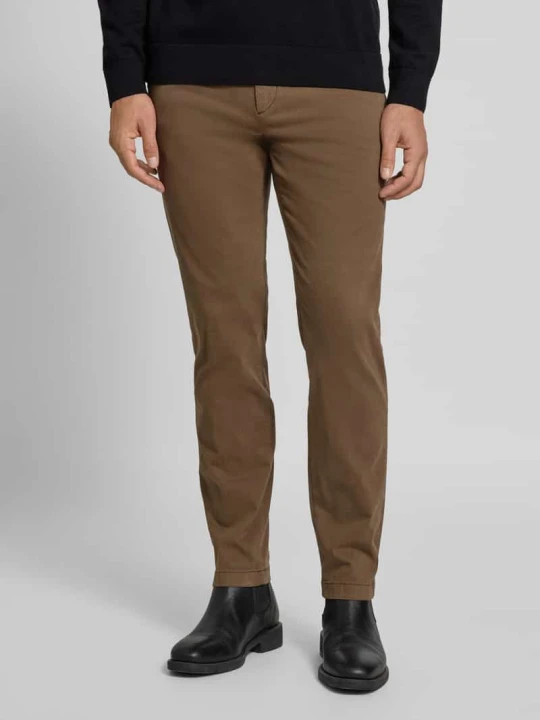Zdjęcie produktu Chinos z francuskimi kieszeniami model 'Tybalt' G1920 Średniobrązowy