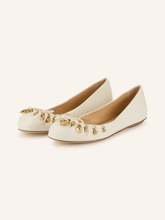 Zdjęcie produktu Chloé Baleriny Charms weiss 122 EGGSHELL