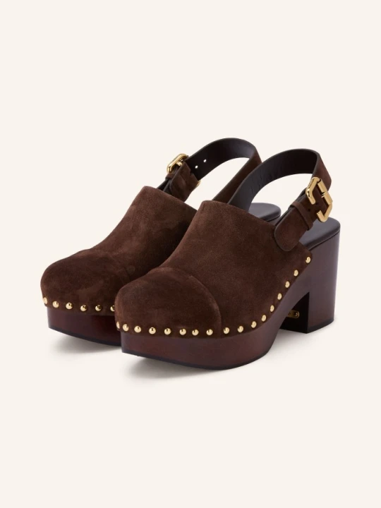 Zdjęcie produktu Chloé Chodaki Jeannette Z Nitami braun 27Z CHOCOLATE BROWN