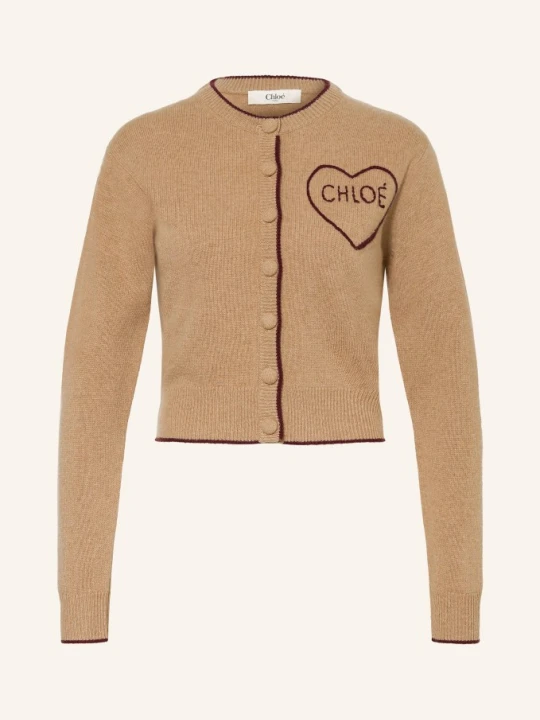 Zdjęcie produktu Chloé Kardigan Z Kaszmiru braun BEŻOWY