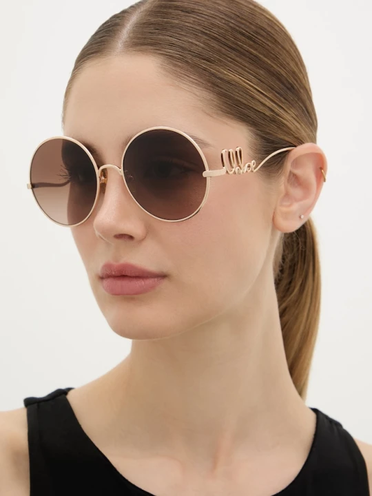 Zdjęcie produktu Chloe okulary przeciwsłoneczne damskie Chloé złoty