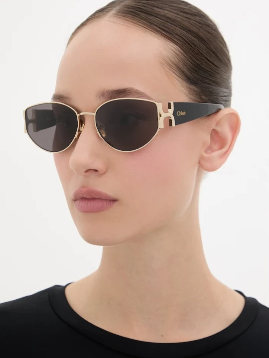 Zdjęcie produktu Chloe okulary przeciwsłoneczne damskie Chloé złoty